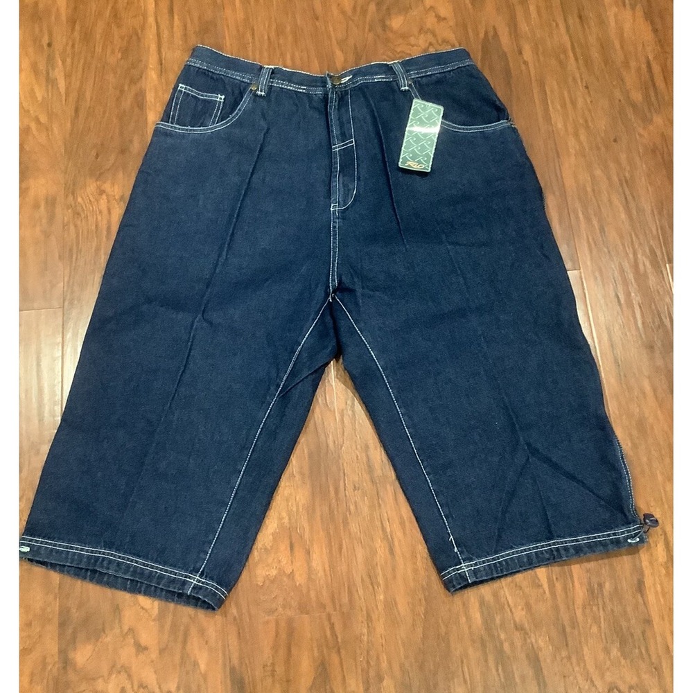 Vntg NWT Men's Rio Jeans Shorts 44  (Calypso Fit) Blue Dark Wash